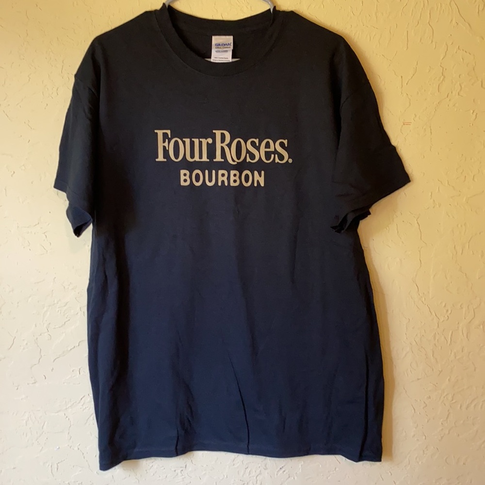FOUR ROSES BOURBON-Black t-shirt, LARGE NWOT